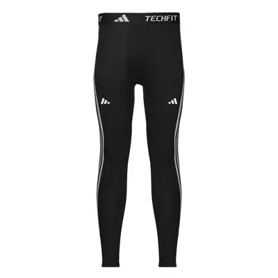 adidas TECHFIT Compression Training 3-Stripes Long Tights Legging-ek Fekete