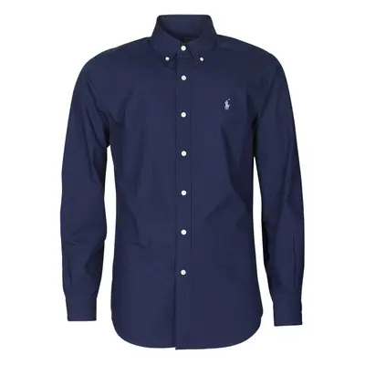 Polo Ralph Lauren CHEMISE AJUSTEE EN POPLINE DE COTON COL BOUTONNE LOGO PONY PLAY Hosszú ujjú