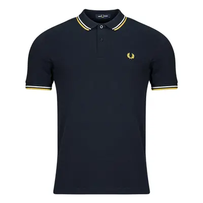 Fred Perry TWIN TIPPED Rövid ujjú galléros pólók Kék