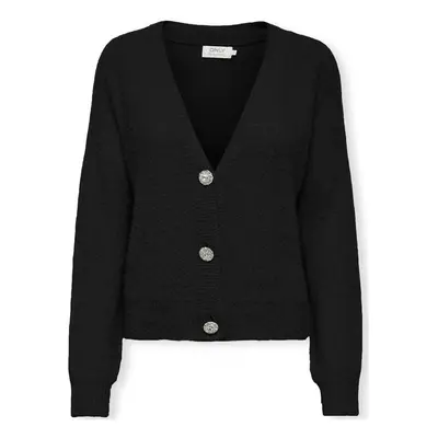 Only Piumo Cardigan L/S - Black Kabátok Fekete