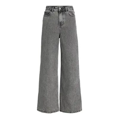 Jjxx Noos Tokyo Wide Jeans - Grey Denim Egyenes szárú farmerek Szürke