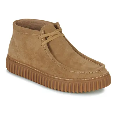 Clarks TORHILL HI Magas szárú edzőcipők Bézs