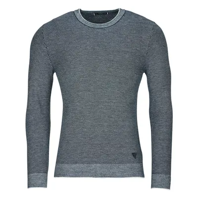 Guess EARLE LS STICHED SWEATER Pulóverek Kék