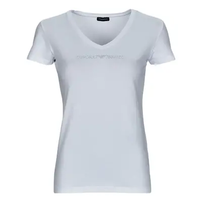 Emporio Armani T-SHIRT V NECK Rövid ujjú pólók Fehér