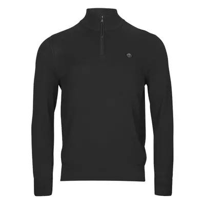 Timberland Cotton YD 1/4 Zip Sweater Pulóverek Fekete