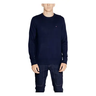 Tommy Hilfiger PIMA ORG CTN CASHMERE MW0MW28046 Pulóverek Kék