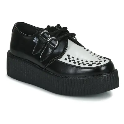 TUK Viva Hi Sole Creeper Oxford cipők Fekete