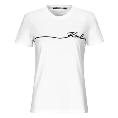 Karl Lagerfeld SEASONAL LOGO T-SHIRT Rövid ujjú pólók Fehér