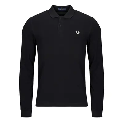 Fred Perry LS PLAIN Hosszú ujjú galléros pólók Fekete