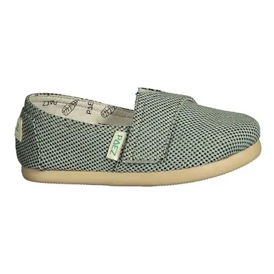 Paez Kids Gum Classic - Panama Grey Green Gyékény talpú cipők Zöld