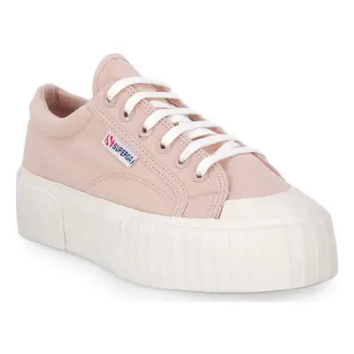 Superga A50 STRIPE PLATFORM Divat edzőcipők Rózsaszín