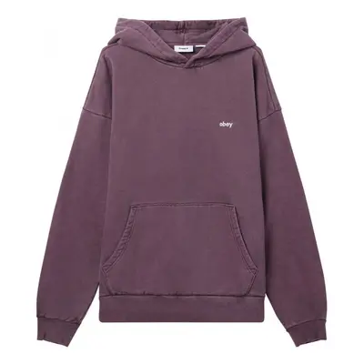 Obey Lowercase pigment hood Pulóverek Lila