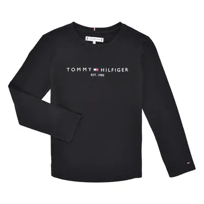 Tommy Hilfiger ESSENTIAL TEE L/S Hosszú ujjú pólók Fekete