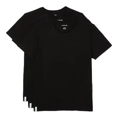 Lacoste Lounge 3 Pack Plain Stretch Cotton T-Shirts Black Pólók / Galléros Pólók Fekete