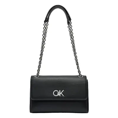 Calvin Klein Jeans RE-LOCK CONV SHOULDER BAG_PBL K60K612554 Táskák Fekete