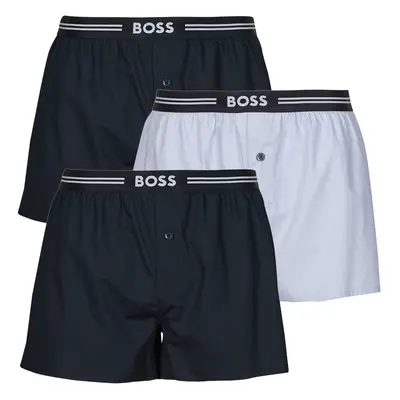 BOSS 3P Woven Boxer Alsónadrágok Kék