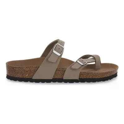 Birkenstock MAYARI GREY TAUPE CALZ N Lábujjközös papucsok Szürke