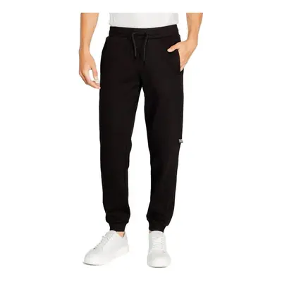 Ea7 Emporio Armani Visibility Logo Joggers Black Futónadrágok / Melegítők Fekete