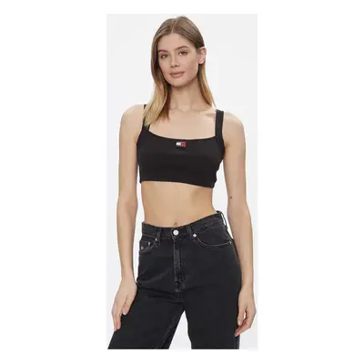 Tommy Jeans DW0DW17395 Pólók / Galléros Pólók Fekete