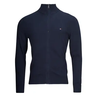 Tommy Hilfiger PIMA ORG CTN CASHMERE ZIP THRU Mellények / Kardigánok Tengerész