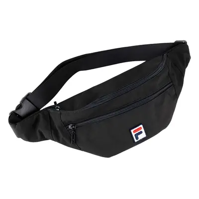 Fila Bissau Coated Canvas Double Zipper Waist Bag Sporttáskák Fekete