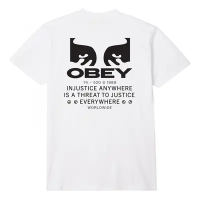 Obey justice everywhere Pólók / Galléros Pólók Fehér