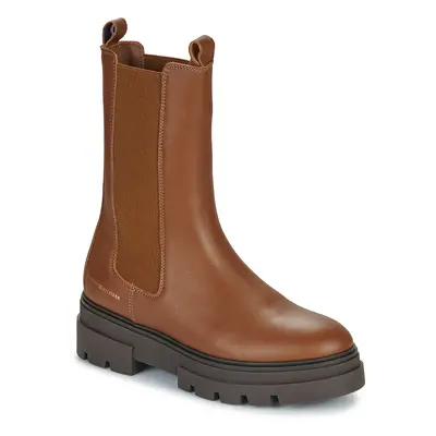 Tommy Hilfiger MONOCHROMATIC CHELSEA BOOT Bokacsizmák Barna