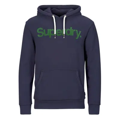 Superdry HOODED CORE LOGO Pulóverek Tengerész