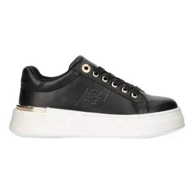 Tommy Hilfiger LOW CUT LACE-UP Divat edzőcipők Fekete