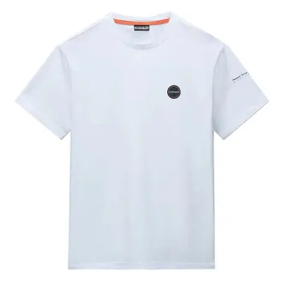 Napapijri Badge T-Shirt White Pólók / Galléros Pólók Fehér