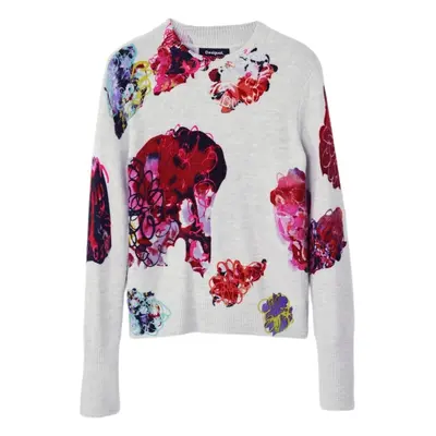 Desigual JERS_MAXFLOWER SCRIBBL 24WWJF53 Pulóverek Szürke