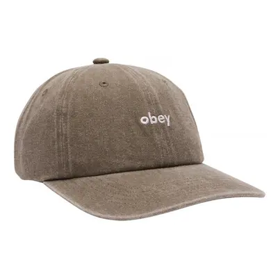 Obey Pigment lowercase 6 panel stra Baseball sapkák Zöld