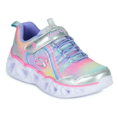 Skechers HEART LIGHTS RAINBOW LUX Rövid szárú edzőcipők Ezüst