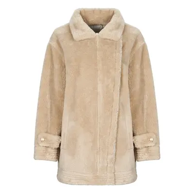 Guess LS ELISABETTA SHEARLING COAT Kabátok Bézs