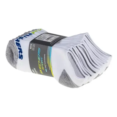 Skechers Boys 6pk No Show Socks Sport zoknik Fehér