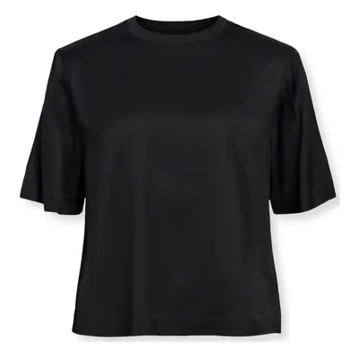 Object Top Eirot S/S - Black Pulóverek Fekete