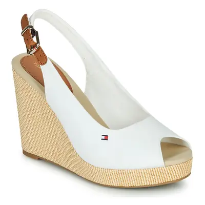 Tommy Hilfiger ICONIC ELENA SLING BACK WEDGE Szandálok / Saruk Fehér