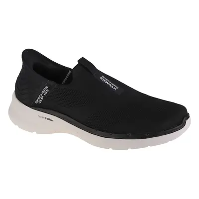 Skechers Slip-Ins: GO WALK 6 - Easy On Rövid szárú edzőcipők Fekete