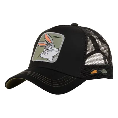 Capslab Bunny Looney Tunes Trucker Cap Baseball sapkák Fekete