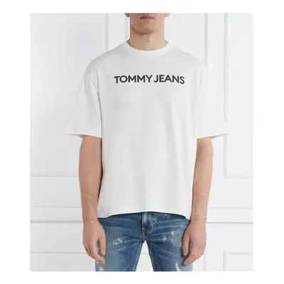 Tommy Jeans DM0DM18267 Rövid ujjú pólók Fehér