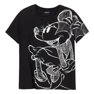 Desigual TS_MICKEYDRAWING 24WWTKA1 Rövid ujjú pólók Szürke