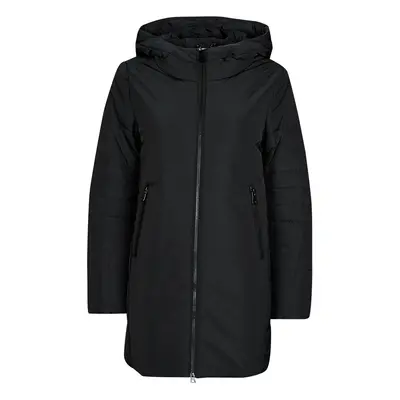 Geox W MYRIA LONG COAT Kabátok Fekete