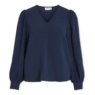 Vila Top Gaja L/S - Navy Blazer Blúzok Kék