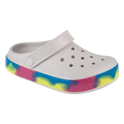 Crocs Off Court Glitter Band Kids Clog Mamuszok Fehér