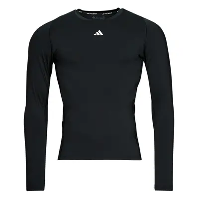 adidas TF LS TEE Hosszú ujjú pólók Fekete