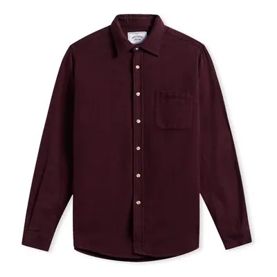 Portuguese Flannel Teca Shirt - Bordeaux Hosszú ujjú ingek Bordó