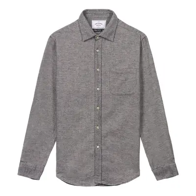 Portuguese Flannel Teca Shirt - Light Grey Hosszú ujjú ingek Szürke