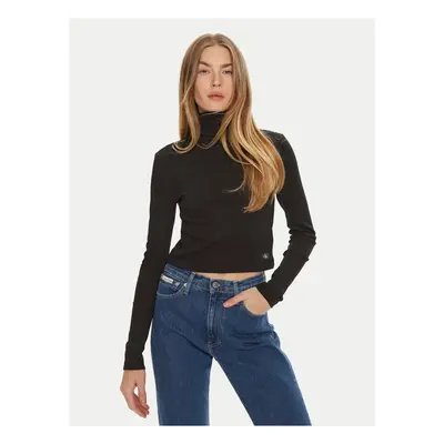 Calvin Klein Jeans J20J224196 Pólók / Galléros Pólók Fekete