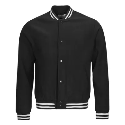 Jack & Jones JJZAC WOOL BOMBER Dzsekik Fekete