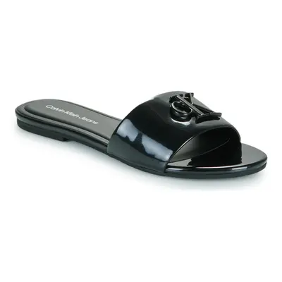 Calvin Klein Jeans FLAT SANDAL SLIDE MG MET Papucsok Fekete